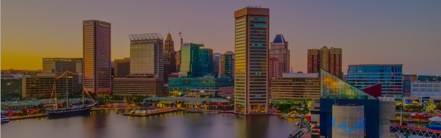 Image of the Baltimore Skyline at dusk